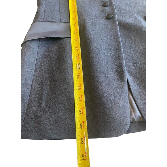 VINTAGE Pendleton Blazer Womens Size 4 100% Wool Black Classic Office Capsule - Picture 10 of 10